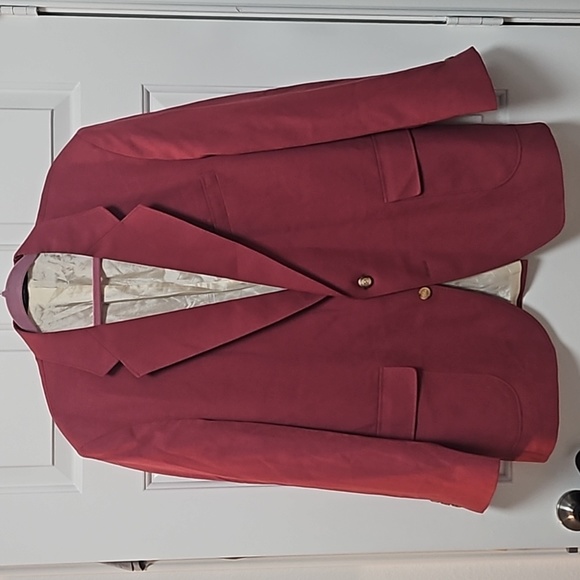 😎Nice John L. Blair Suit Jacket Size 44 Reg in Pink/Red Color - Picture 14 of 14